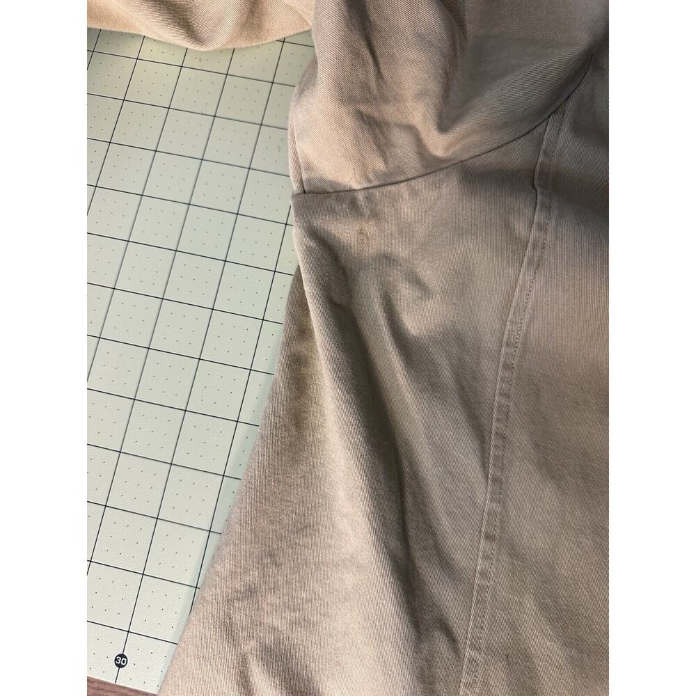 Maurices Plus Size 3 Beige Button Down Pelted Tre… - image 7